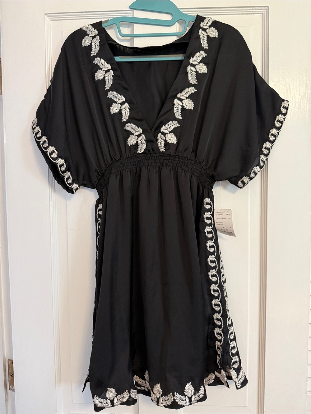 Forever 21 Black Satin-Look Top